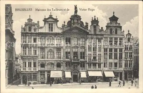 Bruxelles Bruessel Maisons des Tailleurs et de Victor Hugo Ecrivain Kat. 