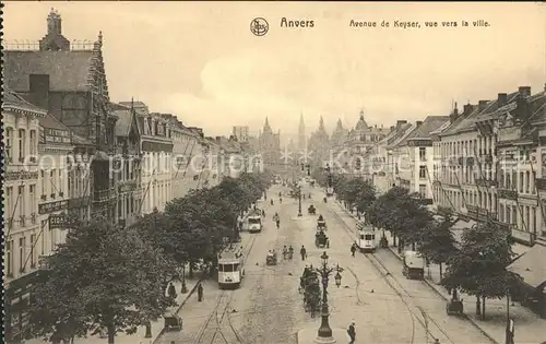 Anvers Antwerpen Avenue de Keyser Tram Kat. 