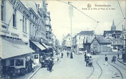 Blankenberghe Entree de la Ville et Place de la Gare Kat. 