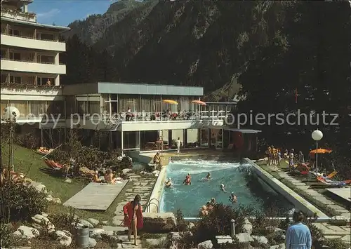 Bad Vals GR Thermalschwimmbad und Kurhaus Kat. Vals