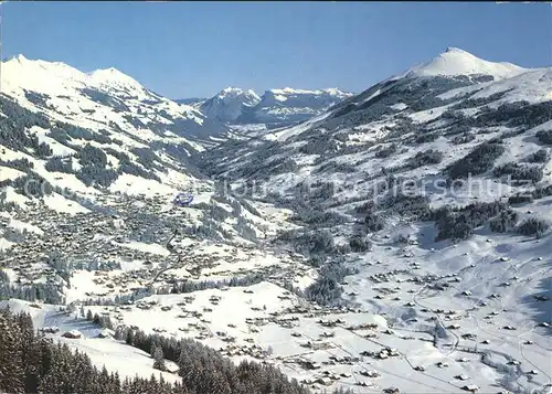 Adelboden mit Niesenkette Sigriswiler Rothorn Niederhorn Elsighorn Kat. Adelboden