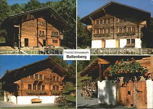 Brienz BE Freilichtmuseum Ballenberg Haus von Adelboden Haus von Brienz Haus von Matten Kat. Brienz