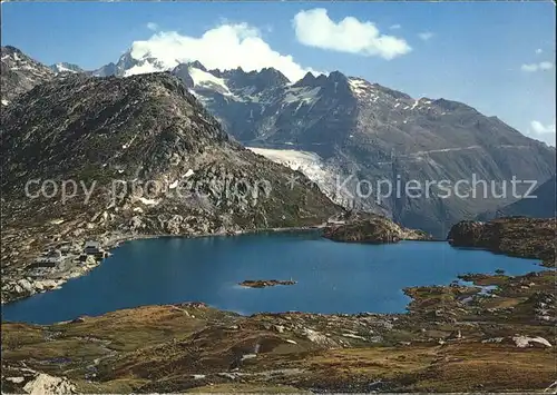 Grimsel Pass Passh?he mit Galenstock und Rhonegletscher / Grimsel /Rg. Innertkirchen