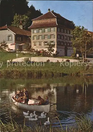 Flawil Magdenau Landgasthof R?ssli Bootspartie / Flawil Botsberg /Bz. Wil