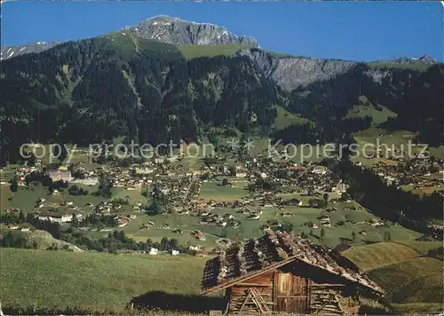 Adelboden mit Schwandfeldspitz und Gsuer Kat. Adelboden