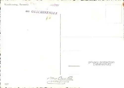 Kandersteg BE mit Alpenpanorama Kat. Kandersteg
