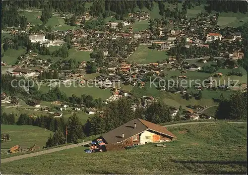 Adelboden Blick von der Holiebe Kat. Adelboden