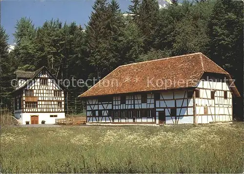 Brienz BE Schweizer Freilichtmuseum Ballenberg Haus von Uesslingen TG Kat. Brienz