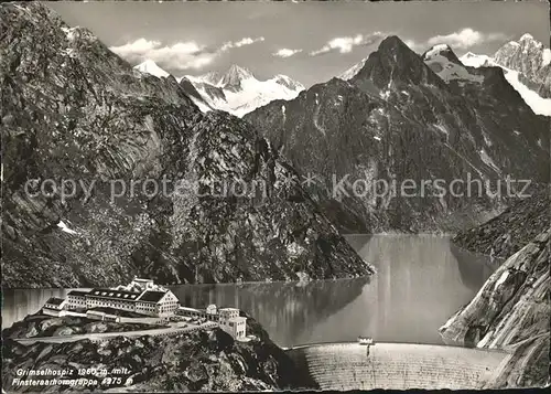 Grimsel Pass Hospiz mit Finsteraarhorngruppe / Grimsel /Rg. Innertkirchen