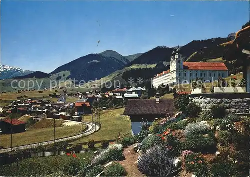 Disentis GR Ortsansicht mit Schloss Kat. Disentis