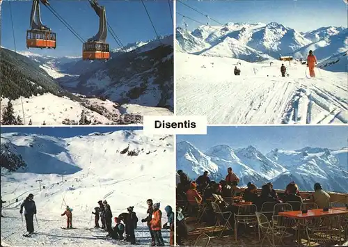 Disentis GR Luftseilbahn Skilift Medelsgletscher Restaurant Caischavedra Kat. Disentis