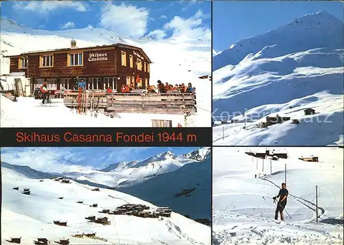 Arosa GR Skihaus Casanna Fondei Skigebiet Details Kat. Arosa