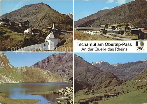 Tschamutt Graubuenden am Oberalp Pass Tomasee Rheinquelle Selva mit Piz Badus / Sedrun /Bz. Surselva