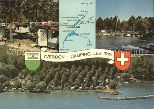 Yverdon VD Camping des Iris Lageplan Kat. Yverdon