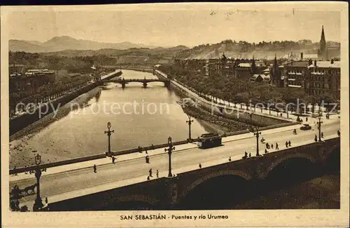 San Sebastian Guipuzcoa Puentes y Rio Urumea / Donostia-San Sebastian /Guipuzcoa