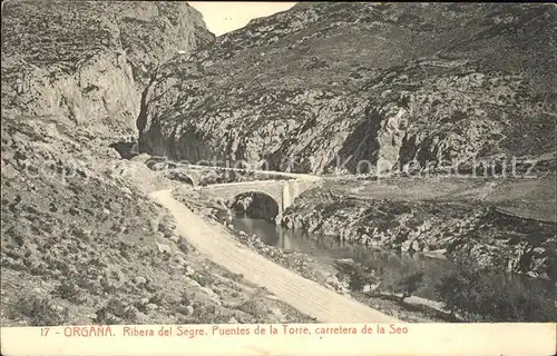 Organa Ribera del Segre Puentes de la Torre Carretera de la Seo