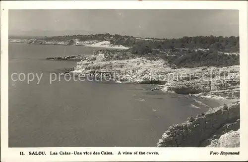 Salou Las Calas Bucht Felsenkueste Kat. Tarragona Costa Dorada