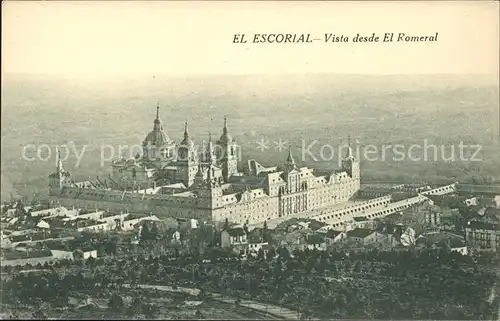 El Escorial Vista desde El Romeral Kloster Schloss Kat. Spanien