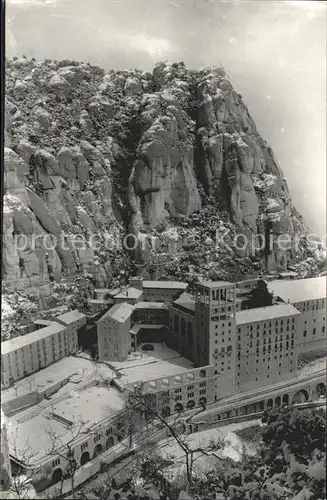 Montserrat Kloster Monasterio nevado Kat. Spanien