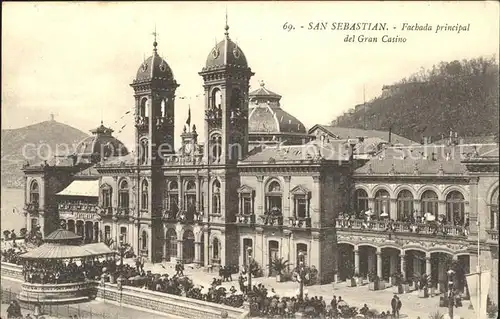 San Sebastian Guipuzcoa Fachada principal del Gran Casino / Donostia-San Sebastian /Guipuzcoa