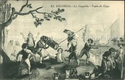 El Escorial La Vaquilla Tapiz de Goya Monasterio Kat. Spanien