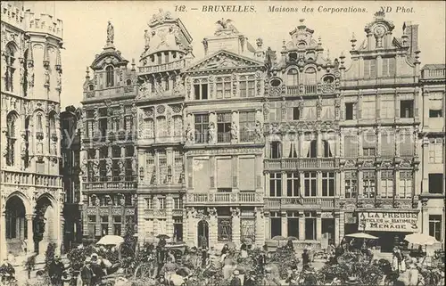 Bruxelles Bruessel Maisons des Corporations Kat. 