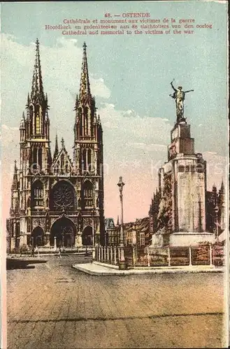 Ostende Flandre Catedrale Monument aux victimes de la guerre Kriegerdenkmal Kat. 