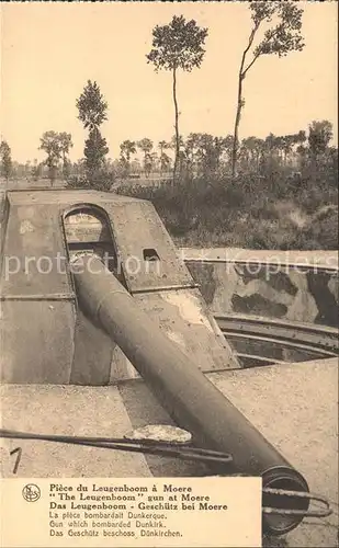 Moere Couckelaere Piece du Leugenboom Sites de Guerre Geschuetz