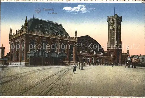 Ostende Flandre La Gare Bahnhof Kat. 