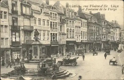 Liege Luettich Rue Vinave d Ile Fontaine de la Vierge Kat. Luettich