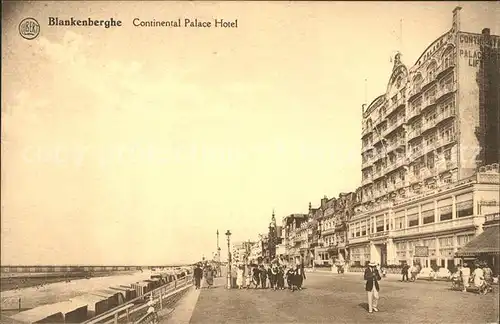 Blankenberghe Continental Palace Hotel Promenade Kat. 