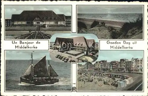 Middelkerke Strand Promenade Hotel Fischerboot Kat. 