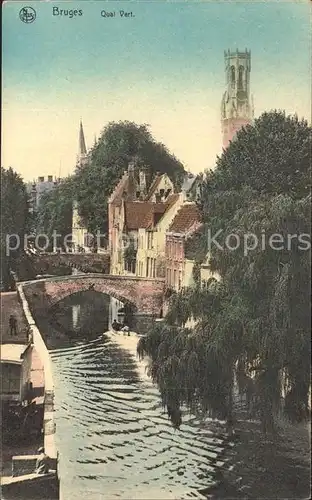 Bruges Flandre Quai Vert Pont Kat. 