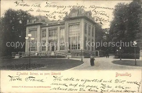 Bruxelles Bruessel Institut Solvay Parc Leopold Kat. 