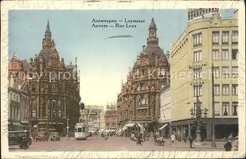 Anvers Antwerpen Rue Leys Tram Kat. 