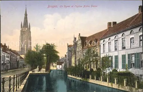 Bruges Flandre Dyver Eglise Notre Dame Kat. 