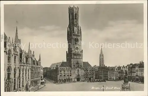 Bruges Flandre Grande Place Monument Kat. 