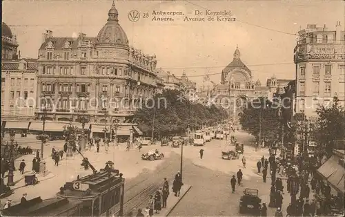 Anvers Antwerpen Avenue de Keyzer Tram Kat. 