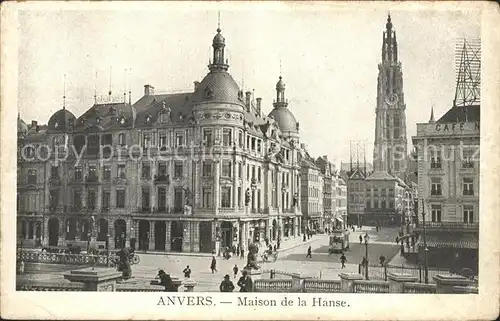 Anvers Antwerpen Maison de la Hanse Eglise Kat. 