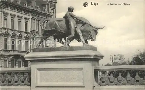 Liege Luettich Le Taureau par Mignon Monument Kat. Luettich