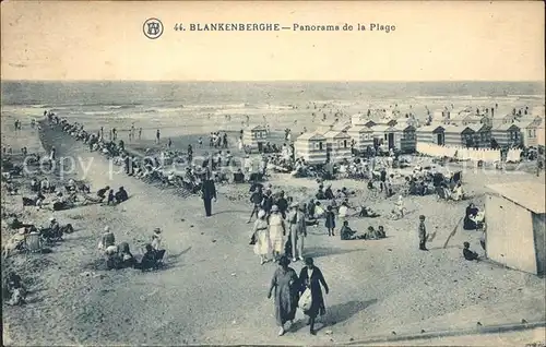 Blankenberghe Panorama de la Plage Kat. 