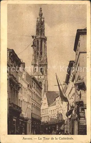Anvers Antwerpen Tour de la Cathedrale Kat. 