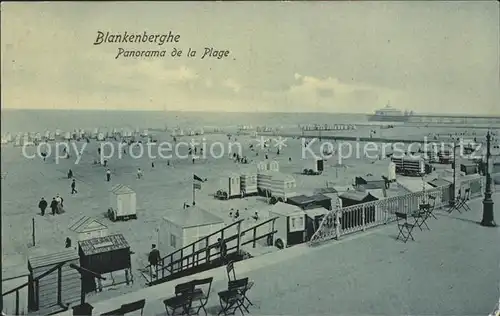 Blankenberghe Panorama de la Plage Kat. 