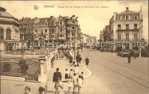 Ostende Flandre Rampe Est du Kursaal Boulevard Van Iseghem Kat. 
