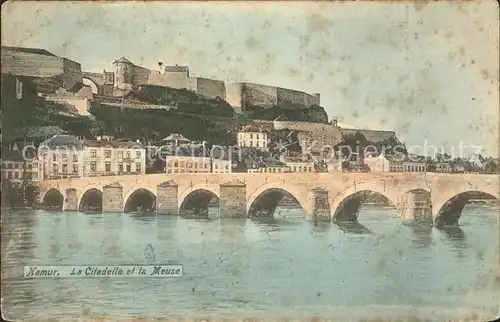 Namur Wallonie Citadelle et la Meuse Pont Kat. 