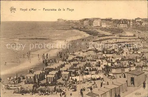 Heyst sur Mer Flandre Panorama de la plage Kat. 