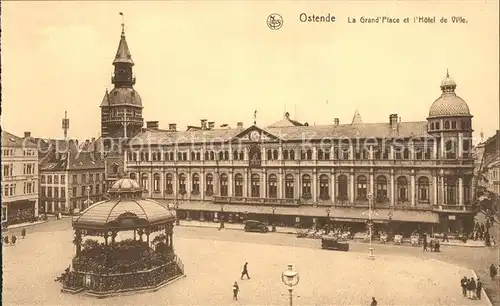 Ostende Flandre Grand Place Hotel de Ville Pavillon Kat. 