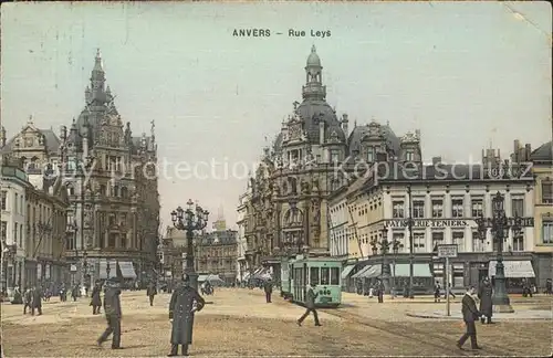 Anvers Antwerpen Rue Leys Tram Kat. 