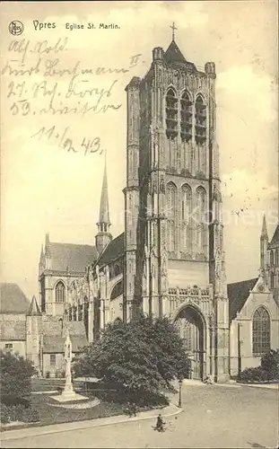 Ypres Ypern West Vlaanderen Eglise Saint Martin Kat. 