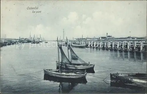 Ostende Flandre Le Port Bateau de peche Kat. 